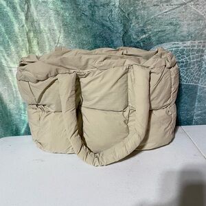 Herald Puffer Tote Bag for Women, Large Quilted Puffy Handbag